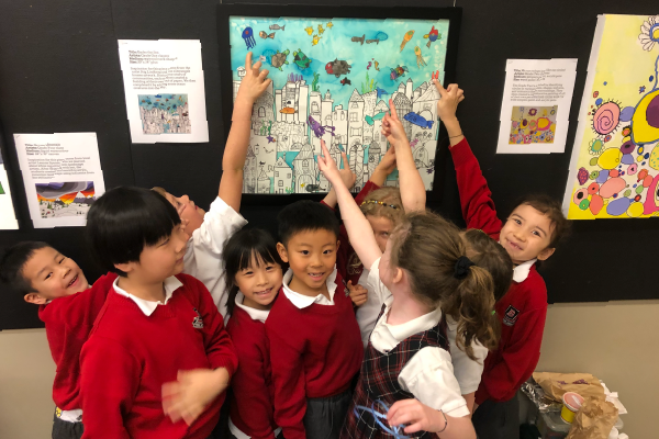 Junior School students displaying their communication through art